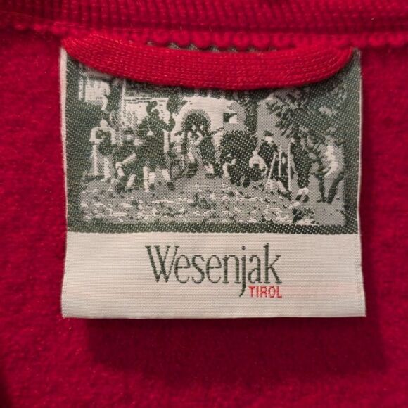 VTG Wesenjak Tirol Angelika Austria Red Wool Jacket Women's US 10 - Picture 7 of 8